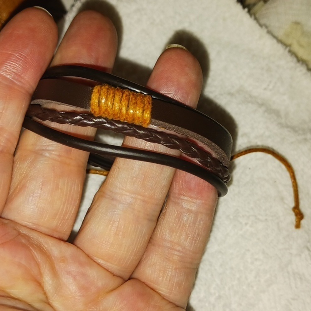 Handmade Leather Unisex Bracelet